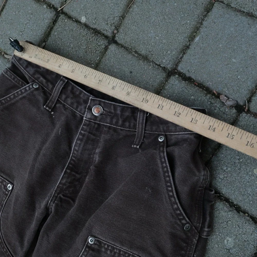 Vintage Carhartt WB136 DKB Double Knee Pants fits 27x30 Paint Speckle Carpenter - Picture 3 of 11